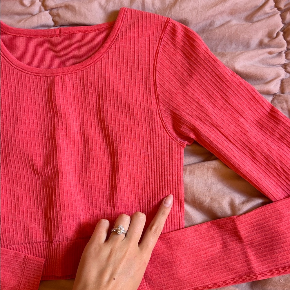 Lululemon Ebb to Street Long Sleeve Shirt in Pale Raseberry - Picture 11 of 11